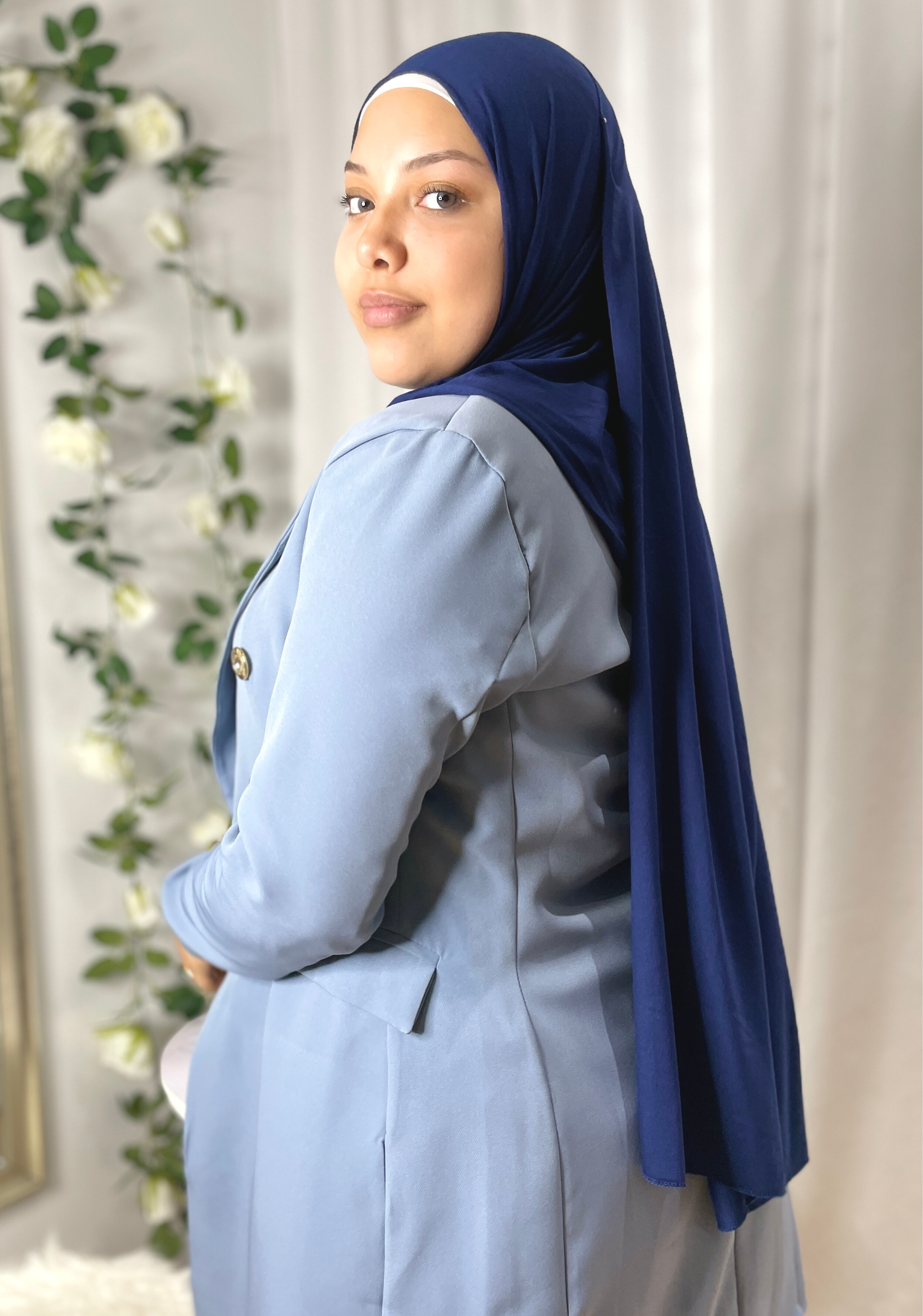 Hijab Jersey - Bleu Minuit