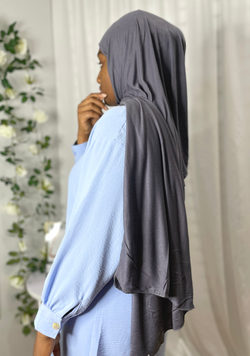 Hijab Jersey - Gris "Arsenico"