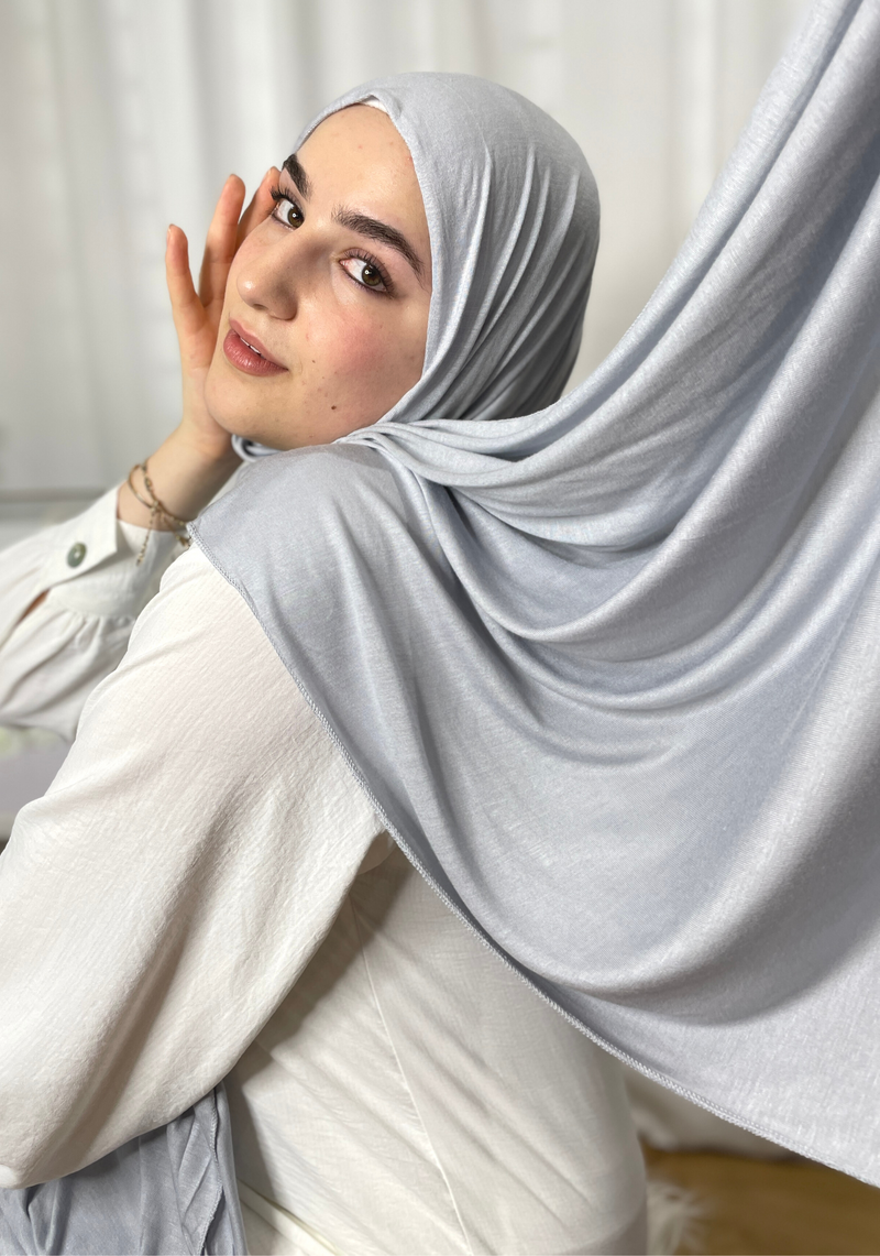 Hijab Jersey - Gray "Plata"