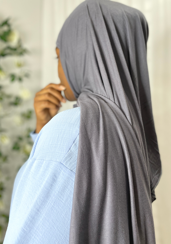 Jersey Hijab - "Arsenico" Gray