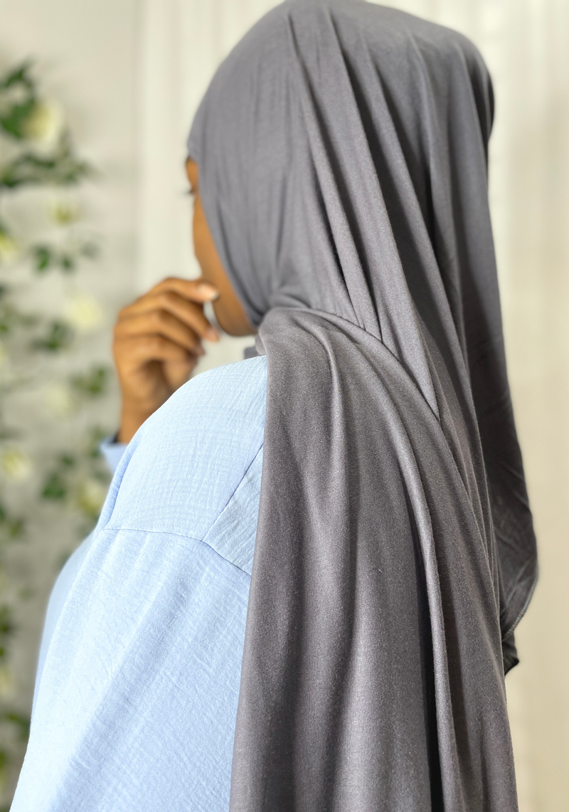 Hijab Jersey - Gris "Arsenico"