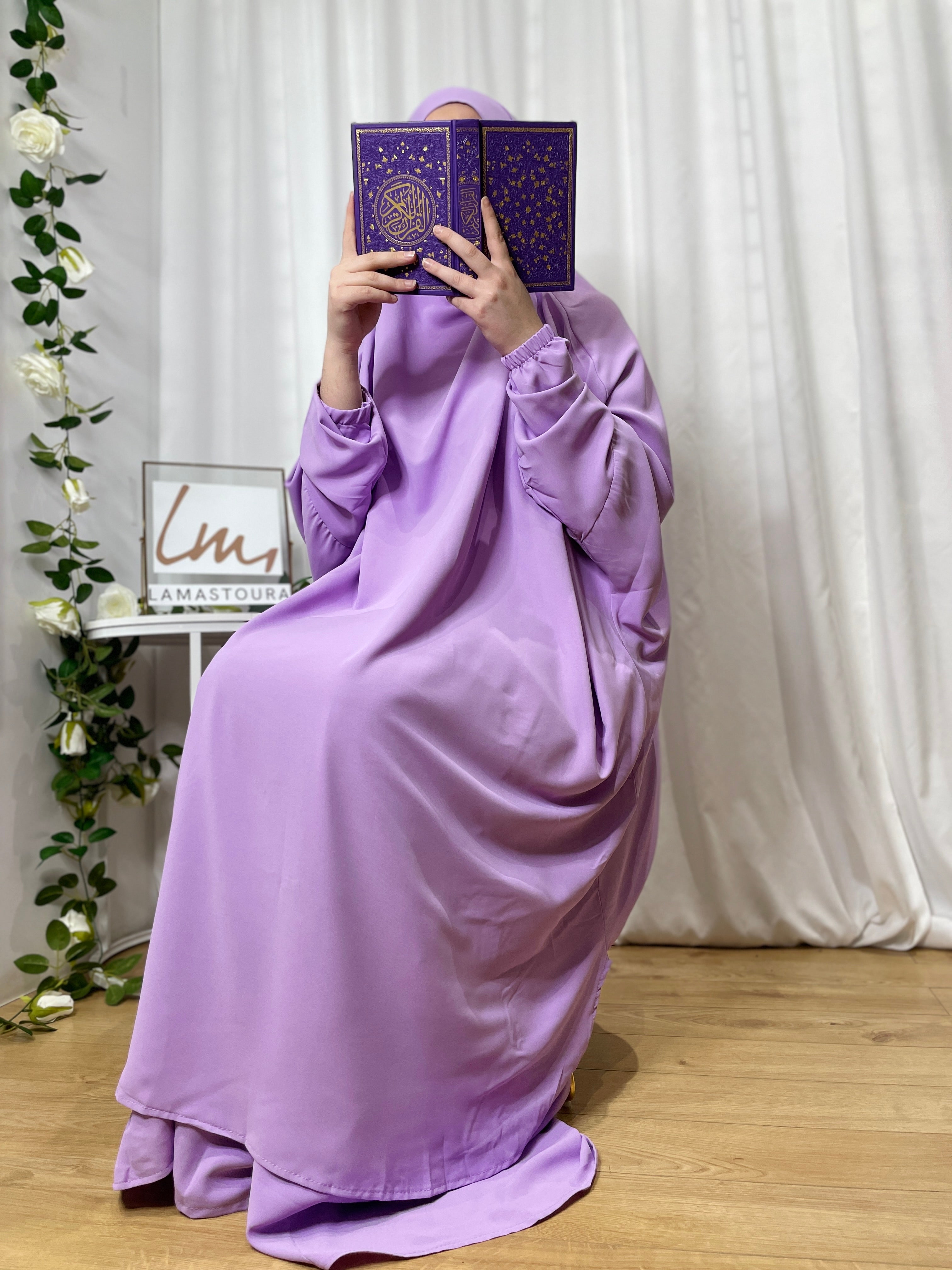 Jilbab Safaa with skirt - Lilac