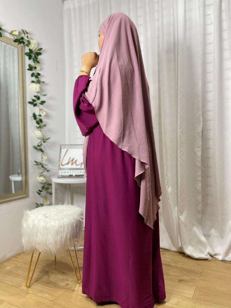 Khimar Khadija - Old Pink