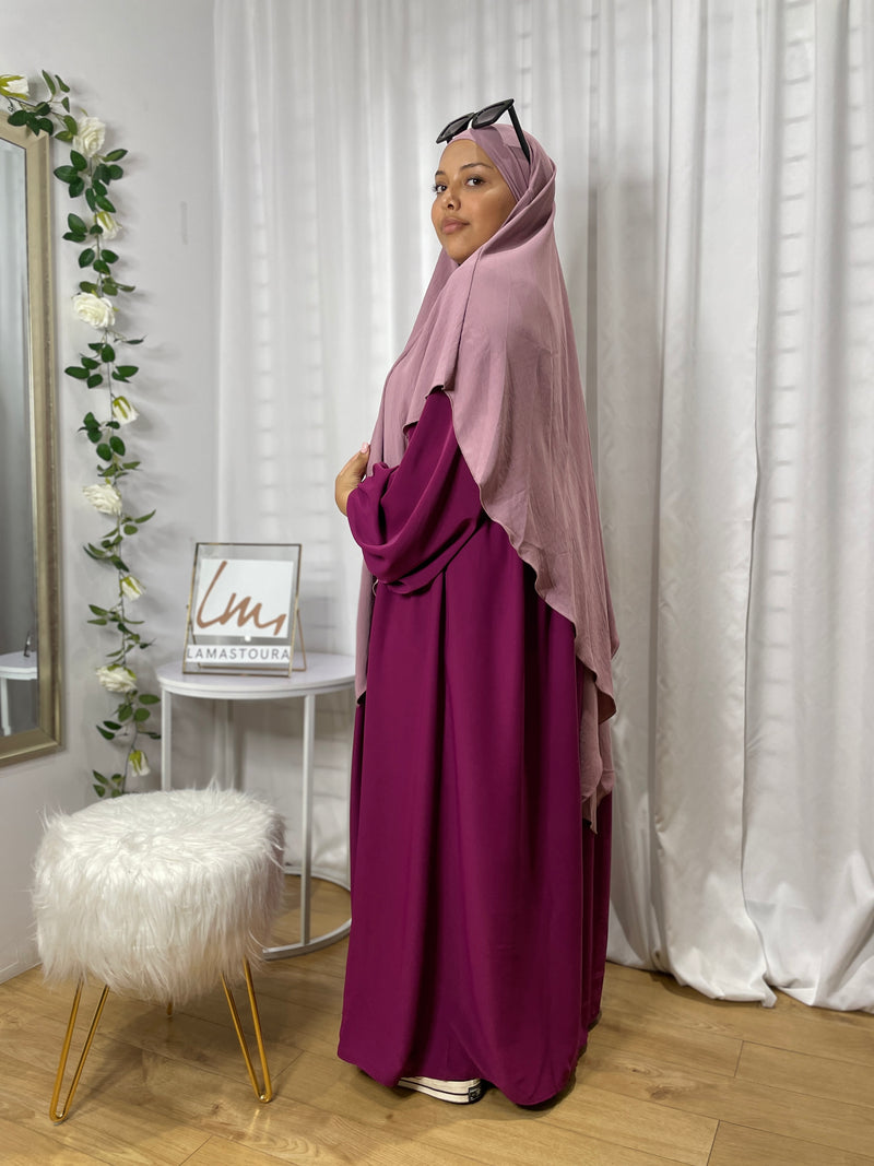 Khimar Khadija - Vieux Rose