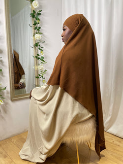 Khimar Khadija - Hazelnut Brown