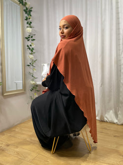 Khimar Khadija - Saumon orangé