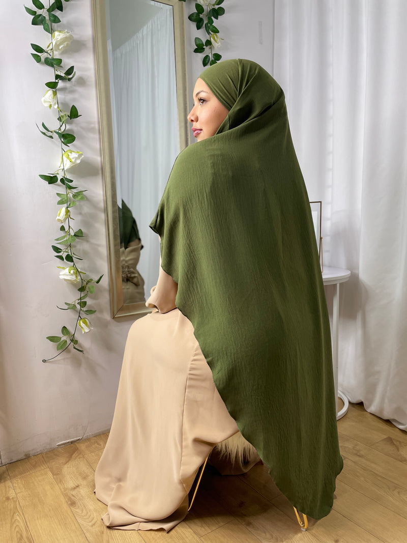 Khimar Khadija - Vert militaire