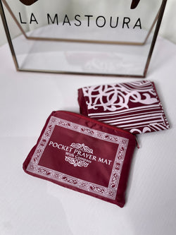 Pocket Prayer Mat - Burgundy